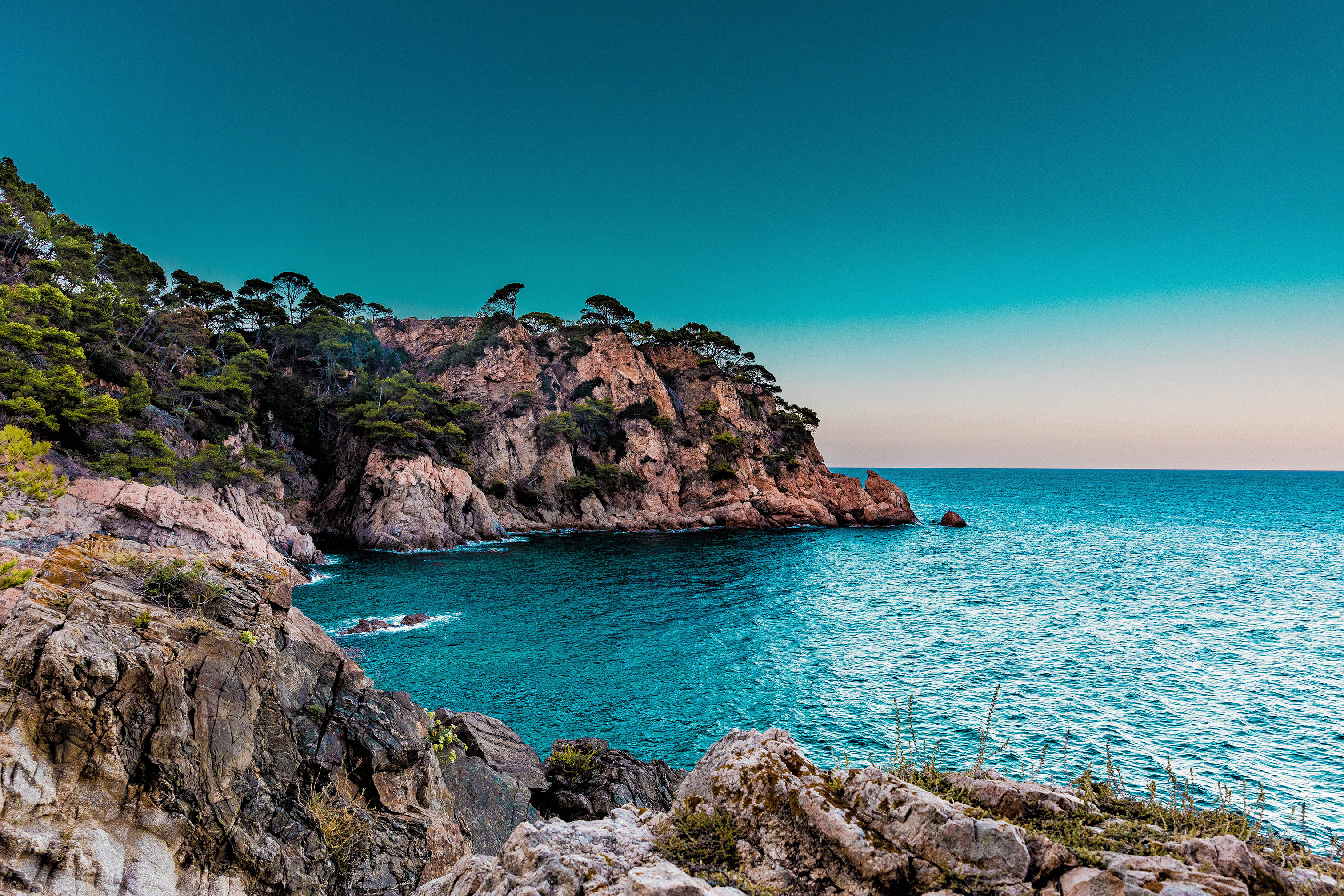 The costline of the Majorca Island in Spain.